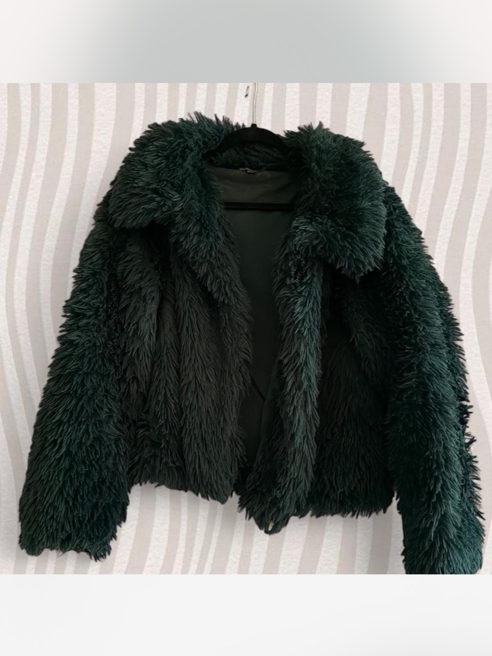 Target Dark Green Faux Fur Jacket